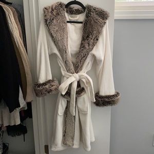 Pottery Barn Faux Fur Robe